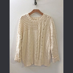 Kordal Gia Cable Knit Sweater in Cream/M